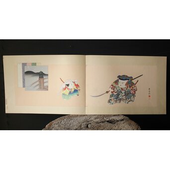 八宝堂/八寶堂 御伽絵 児島玉鳳画 木版画15枚　Z301 