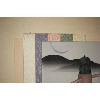 八宝堂/八寶堂 御伽絵 児島玉鳳画 木版画15枚　Z301 