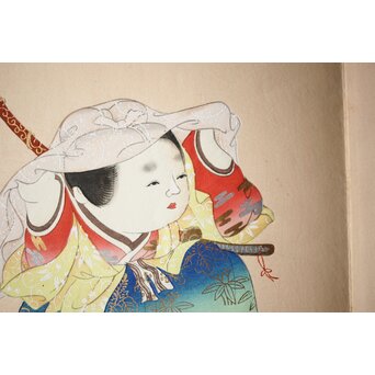 八宝堂/八寶堂 御伽絵 児島玉鳳画 木版画15枚　Z301 