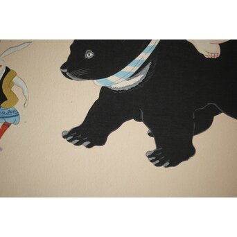 八宝堂/八寶堂 御伽絵 児島玉鳳画 木版画15枚　Z301 