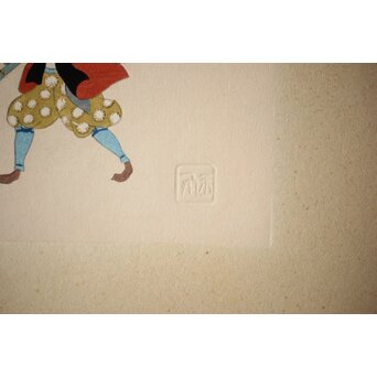 八宝堂/八寶堂 御伽絵 児島玉鳳画 木版画15枚　Z301 