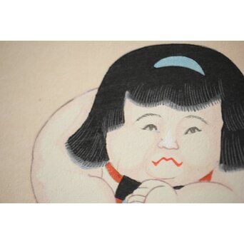 八宝堂/八寶堂 御伽絵 児島玉鳳画 木版画15枚　Z301 