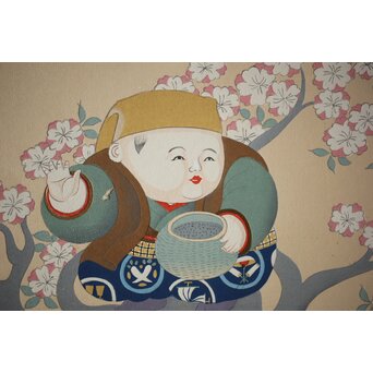 八宝堂/八寶堂 御伽絵 児島玉鳳画 木版画15枚　Z301 