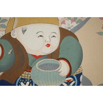 八宝堂/八寶堂 御伽絵 児島玉鳳画 木版画15枚　Z301 