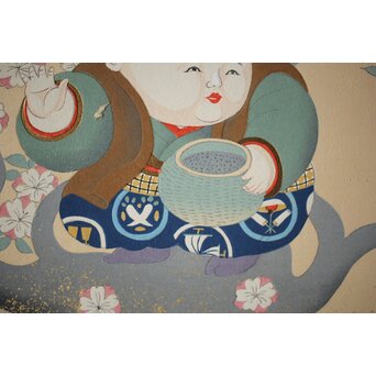 八宝堂/八寶堂 御伽絵 児島玉鳳画 木版画15枚　Z301 