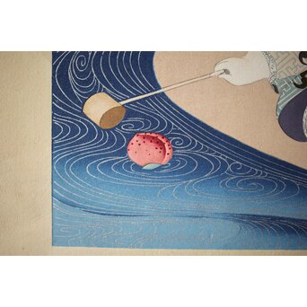 八宝堂/八寶堂 御伽絵 児島玉鳳画 木版画15枚　Z301 