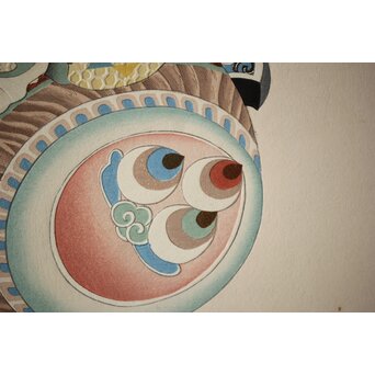 八宝堂/八寶堂 御伽絵 児島玉鳳画 木版画15枚　Z301 