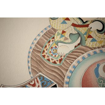 八宝堂/八寶堂 御伽絵 児島玉鳳画 木版画15枚　Z301 