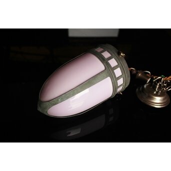 オパールセントガラス雫型電笠/照明　A025