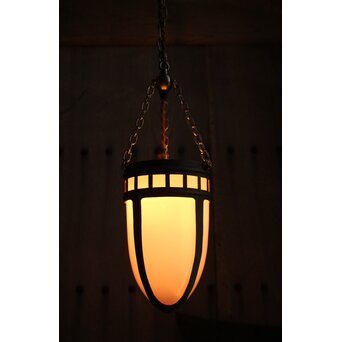 オパールセントガラス雫型電笠/照明　A025 