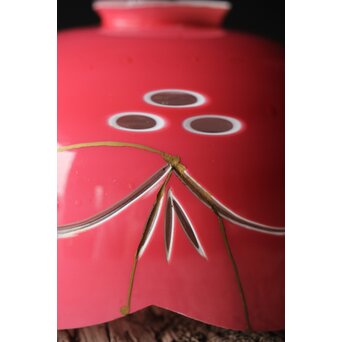 金赤被 切子電笠/照明　A027 