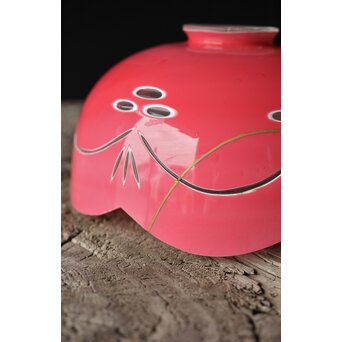 金赤被 切子電笠/照明　A027 