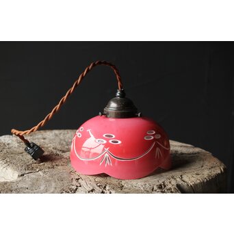 金赤被 切子電笠/照明　A027 