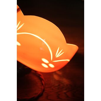 金赤被 切子電笠/照明　A027 