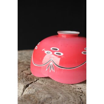 金赤被 切子電笠/照明　A027 