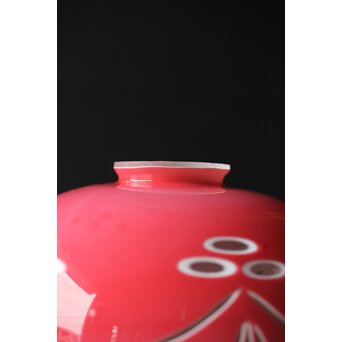 金赤被 切子電笠/照明　A027 