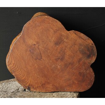 瘤木 自然木の瓶掛/煎茶盆　X351 