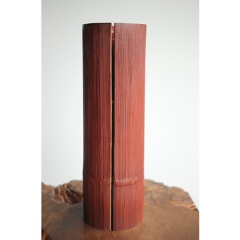 峰月作 透かし編み 花籠/竹籠　U286 