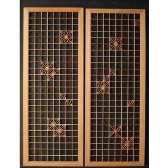 組子欄間 2枚1組　R0187