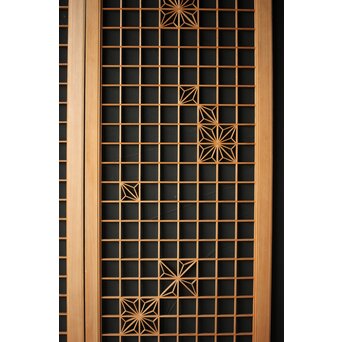 組子欄間 2枚1組　R0187 