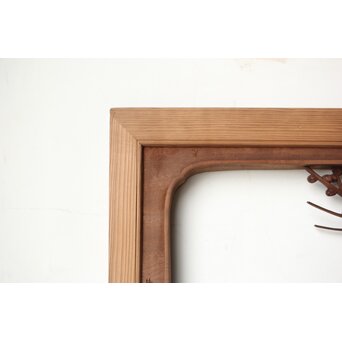 安太郎作 井波松梅木彫欄間 2枚1組　R0193 