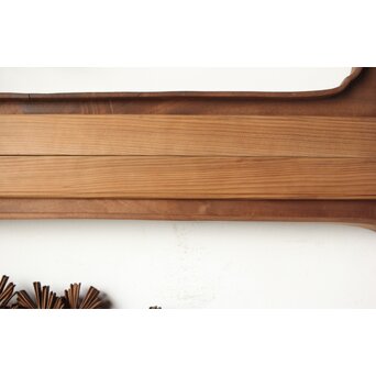 安太郎作 井波松梅木彫欄間 2枚1組　R0193 