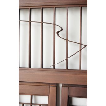 三保の松原 書院欄間 5枚1組　R0195 