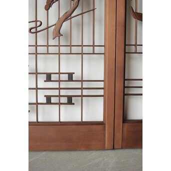 三保の松原 書院欄間 5枚1組　R0195 