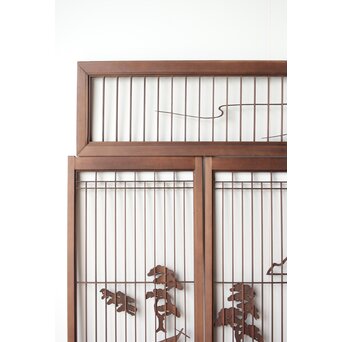 三保の松原 書院欄間 5枚1組　R0195 