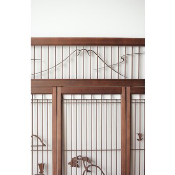 三保の松原 書院欄間 5枚1組　R0195 