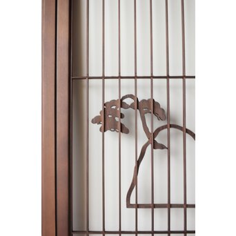 三保の松原 書院欄間 5枚1組　R0195 