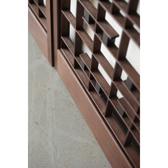 三保の松原 書院欄間 5枚1組　R0195 