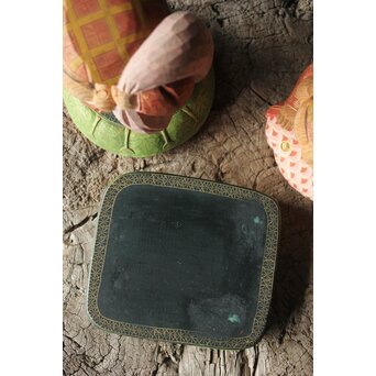 倣 聾中倬 平櫛田中写 福聚大黒天尊像/福徳恵比寿天尊像 彩色木彫　X355 