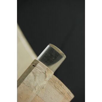 尾竹国観 飛瀑図 絹本軸装 掛軸 水晶軸先 共箱　Z302 