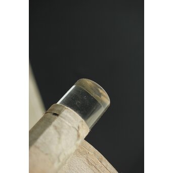 尾竹国観 飛瀑図 絹本軸装 掛軸 水晶軸先 共箱　Z302 