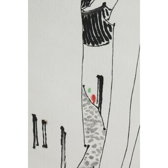 中国書画 呉冠中 栄宝斎工芸掛軸　Z303 