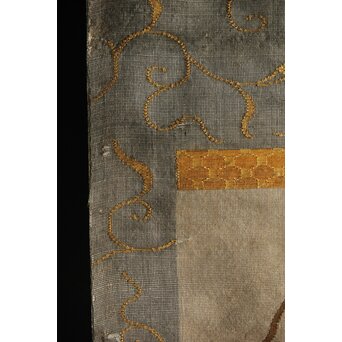 竹屋町刺繍 のったり図 掛軸　Z304 