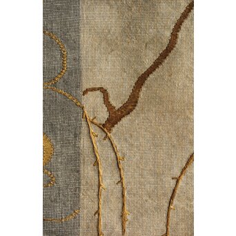 竹屋町刺繍 のったり図 掛軸　Z304 