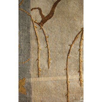 竹屋町刺繍 のったり図 掛軸　Z304 