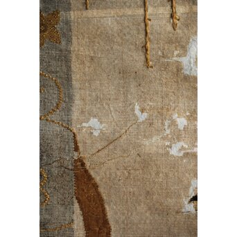 竹屋町刺繍 のったり図 掛軸　Z304 