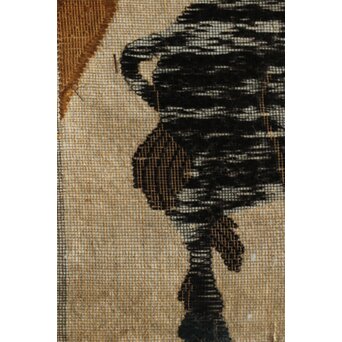 竹屋町刺繍 のったり図 掛軸　Z304 