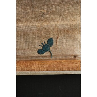 竹屋町刺繍 のったり図 掛軸　Z304 