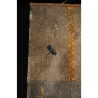 竹屋町刺繍 のったり図 掛軸　Z304 