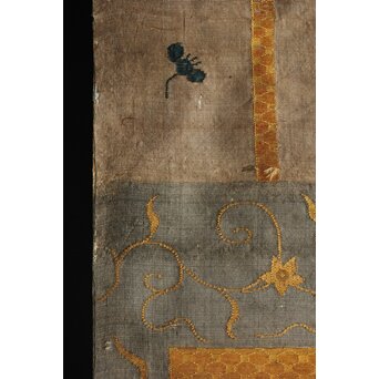 竹屋町刺繍 のったり図 掛軸　Z304 