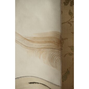 山口蓬春 獅子図 共箱 鑑定書付　Z305 