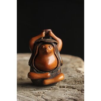 江戸喫煙具 とんこつ 狸　X356