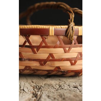 和田和一斎 落葉籠炭籠 淡々斎書付 共箱　U289 