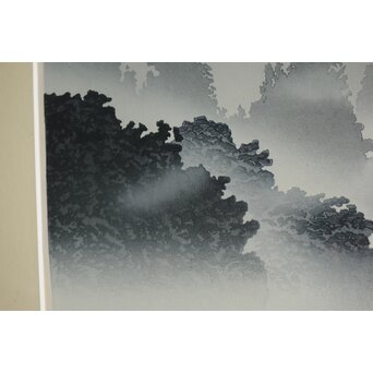 木版画 宮本秋風 舟溜り　Z306 