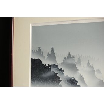 木版画 宮本秋風 舟溜り　Z306 