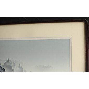 木版画 宮本秋風 舟溜り　Z306 